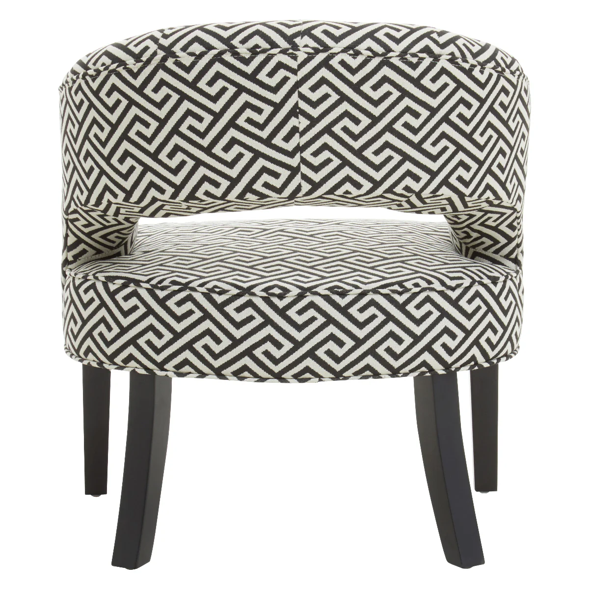 Beaumonde Home Regents Park Greek Key Design Cutout Lounge Chair - Image 5