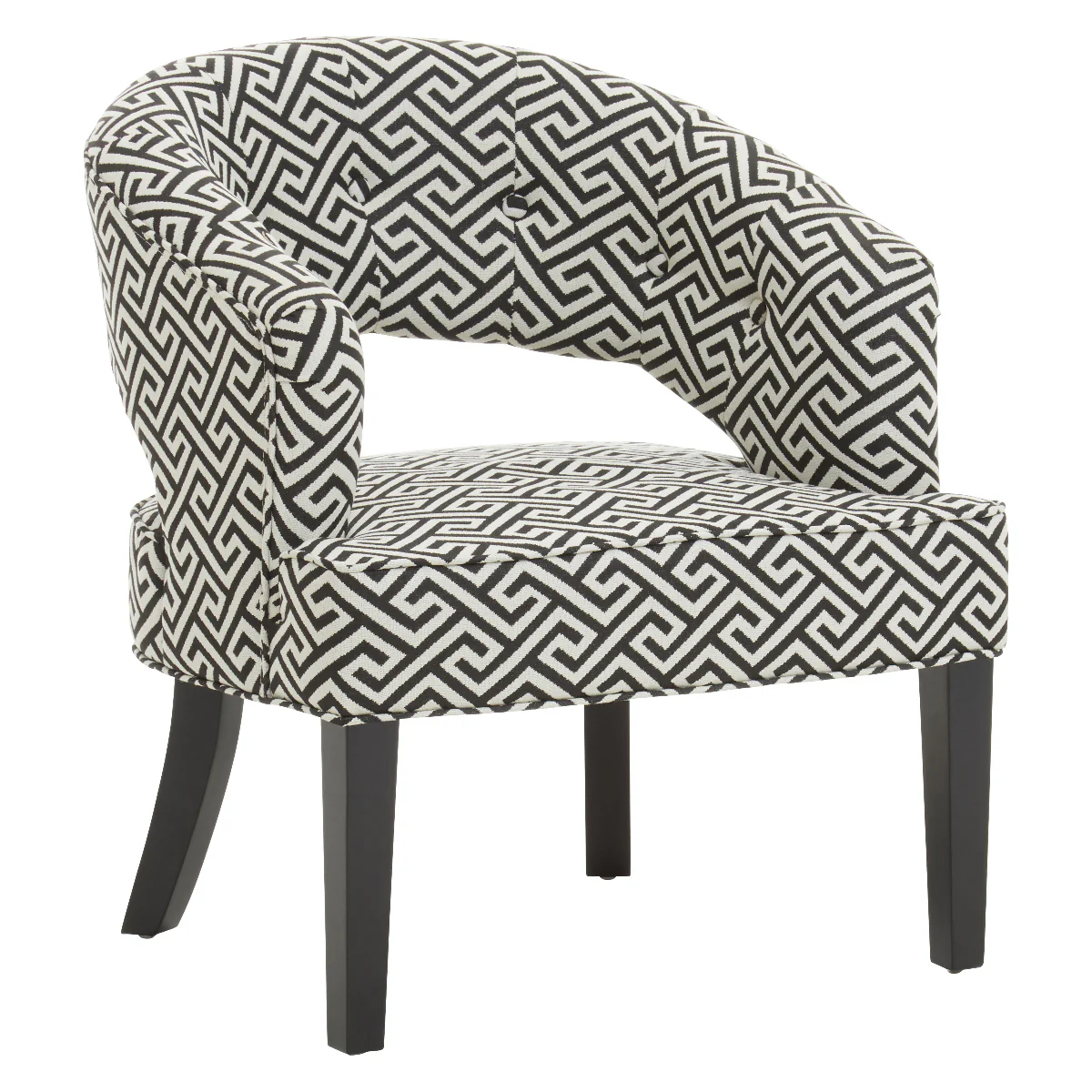 Beaumonde Home Regents Park Greek Key Design Cutout Lounge Chair - Image 8