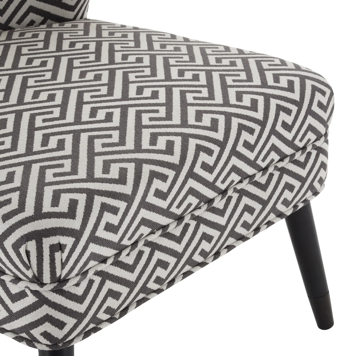 Beaumonde Home Regents Park Greek Key Design Lounge Chair - Image 5