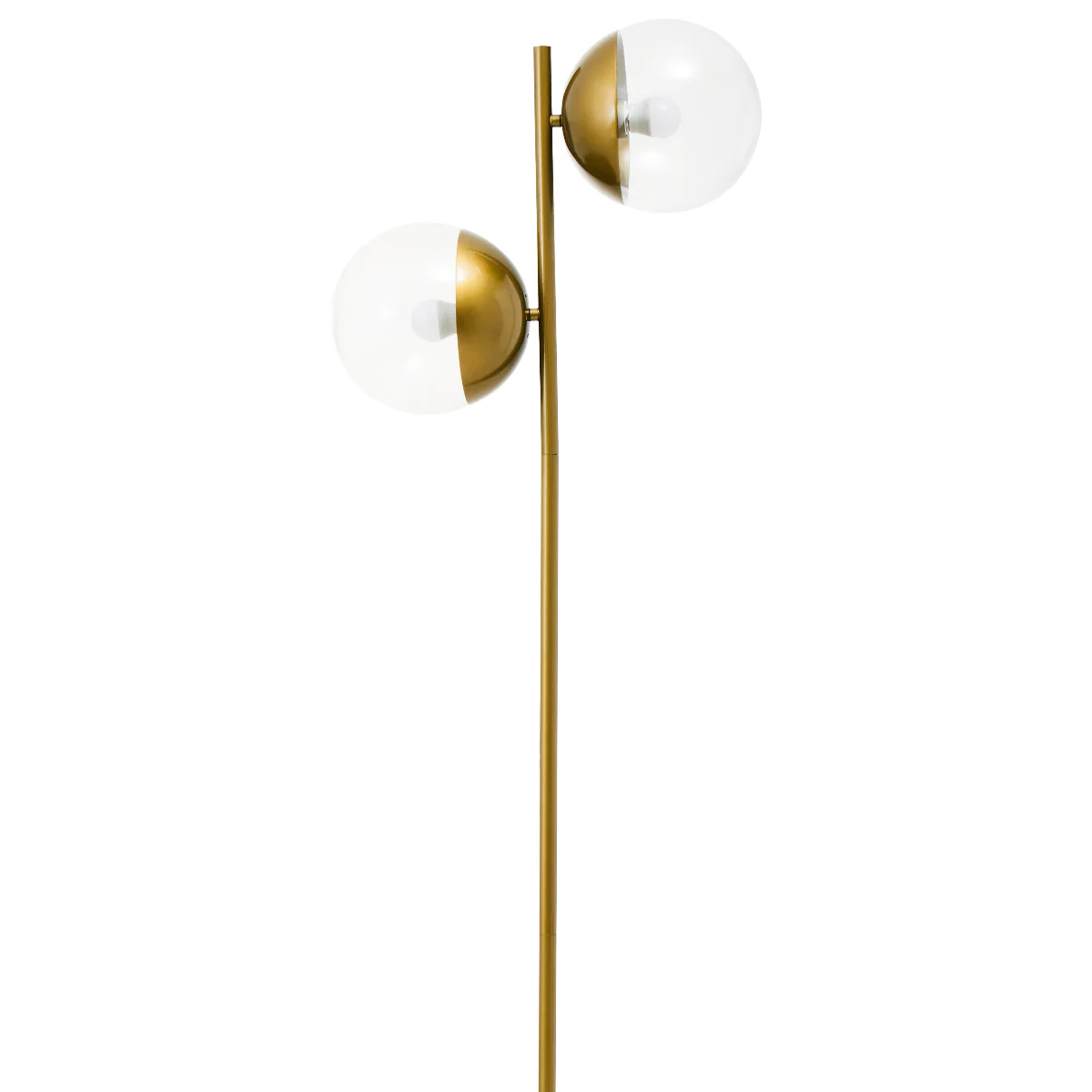 Beaumonde Home Revive 2 Bulb Gold Finish Metal Floor Lamp