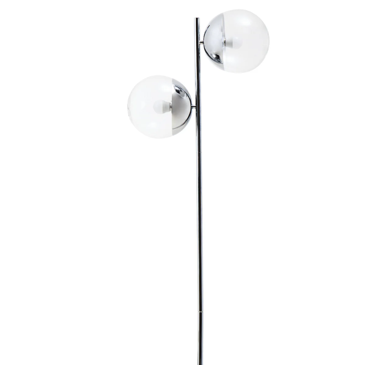 Beaumonde Home Revive Silver Finish Metal Floor Lamp