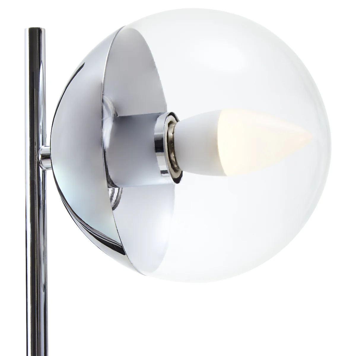 Beaumonde Home Revive Small Silver Finish Metal Table Lamp - Image 9