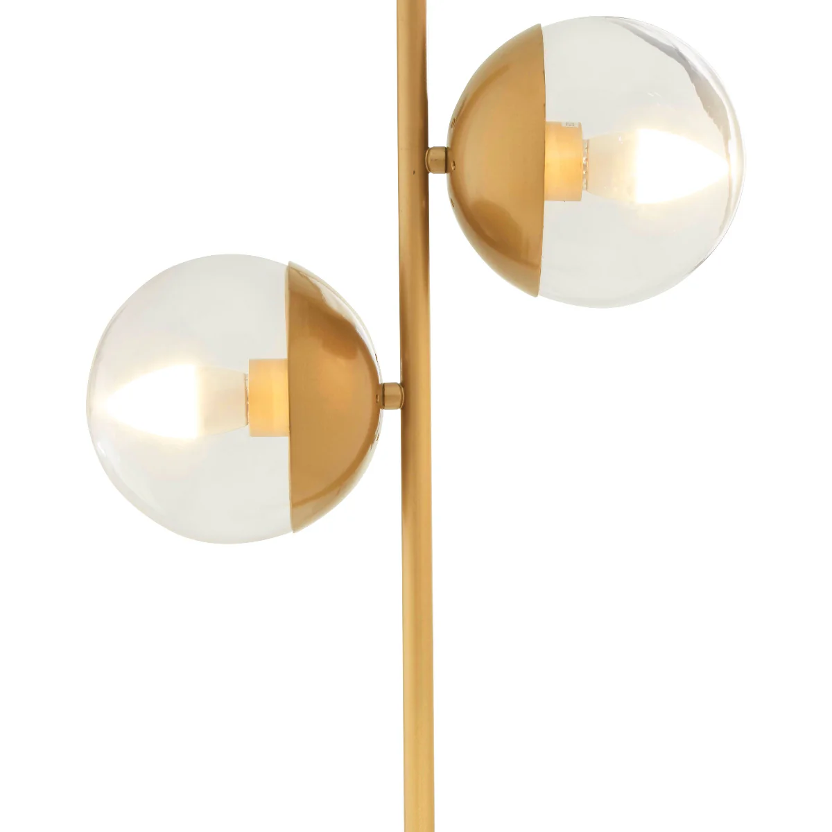 Beaumonde Home Revive Two Light Gold Finish Table Lamp With White Marble Base - Image 6