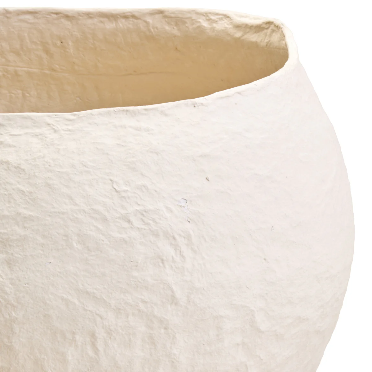 Beaumonde Home Sanai Cotton Mache Large Beige Planter - Image 6
