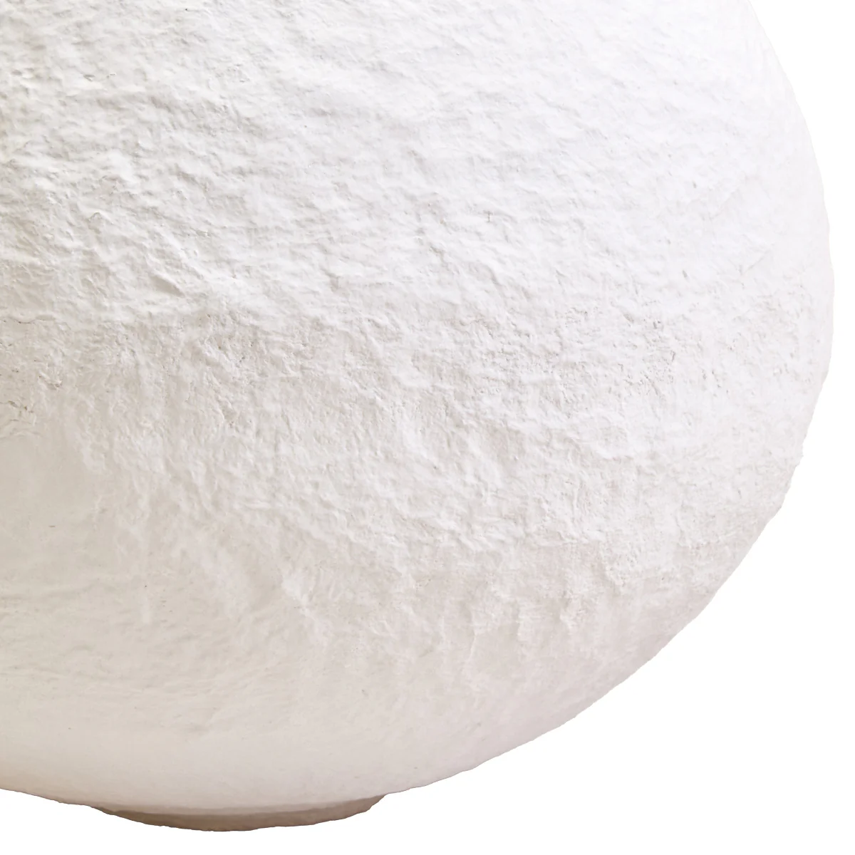 Beaumonde Home Sanai Cotton Mache Large White Round Vase - Image 6