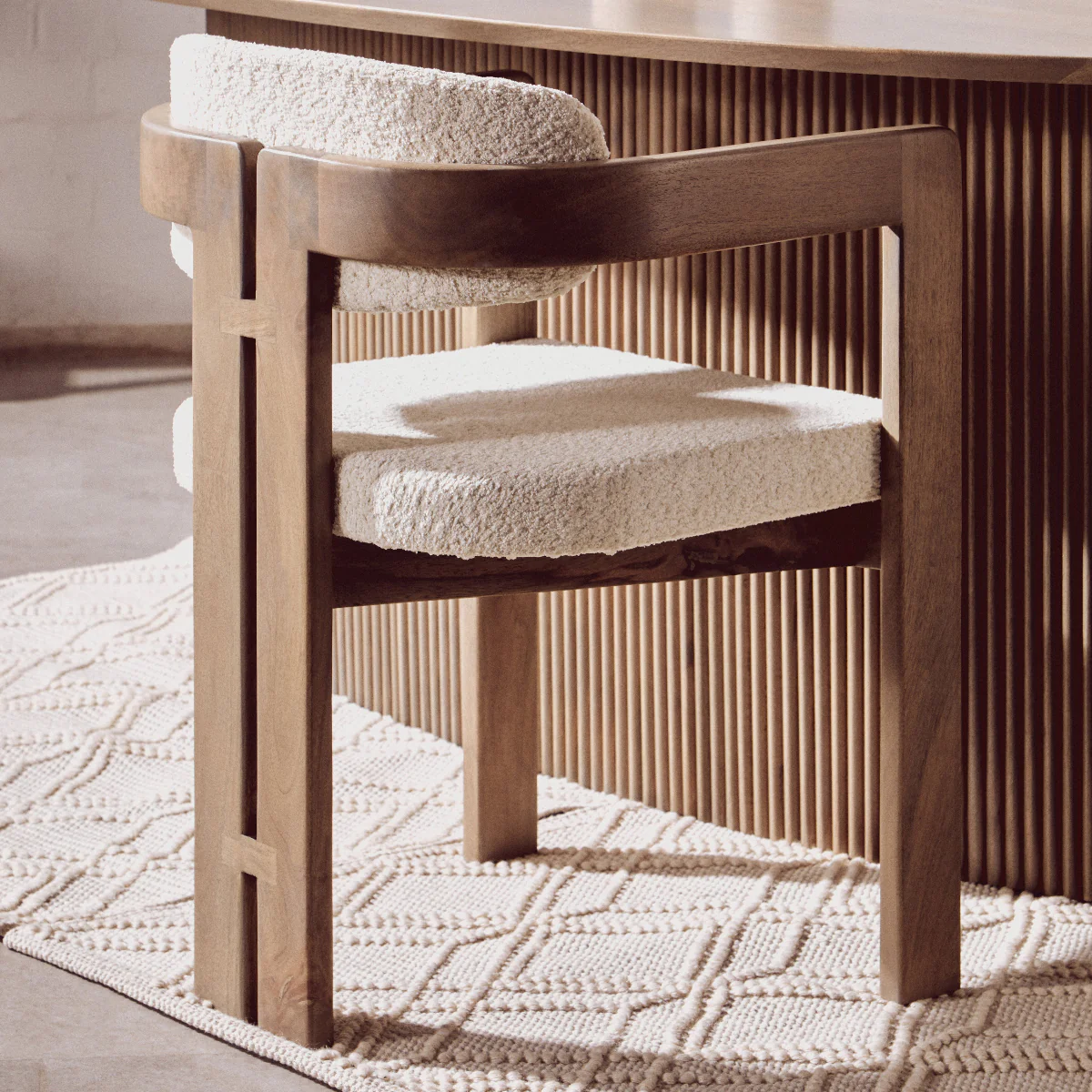 Beaumonde Home Torello Grey Mango Wood Chair - Image 20