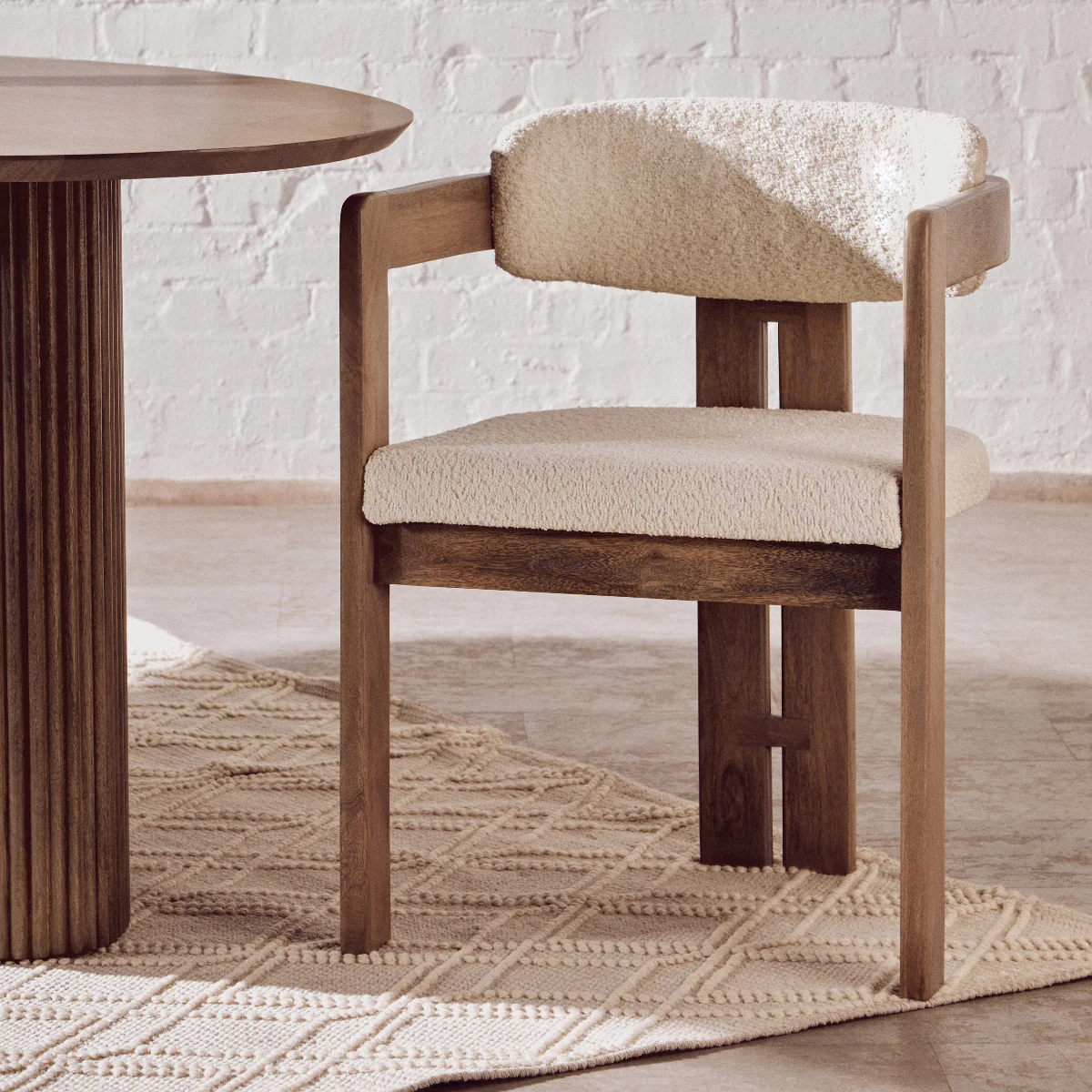 Beaumonde Home Torello Grey Mango Wood Chair - Image 22