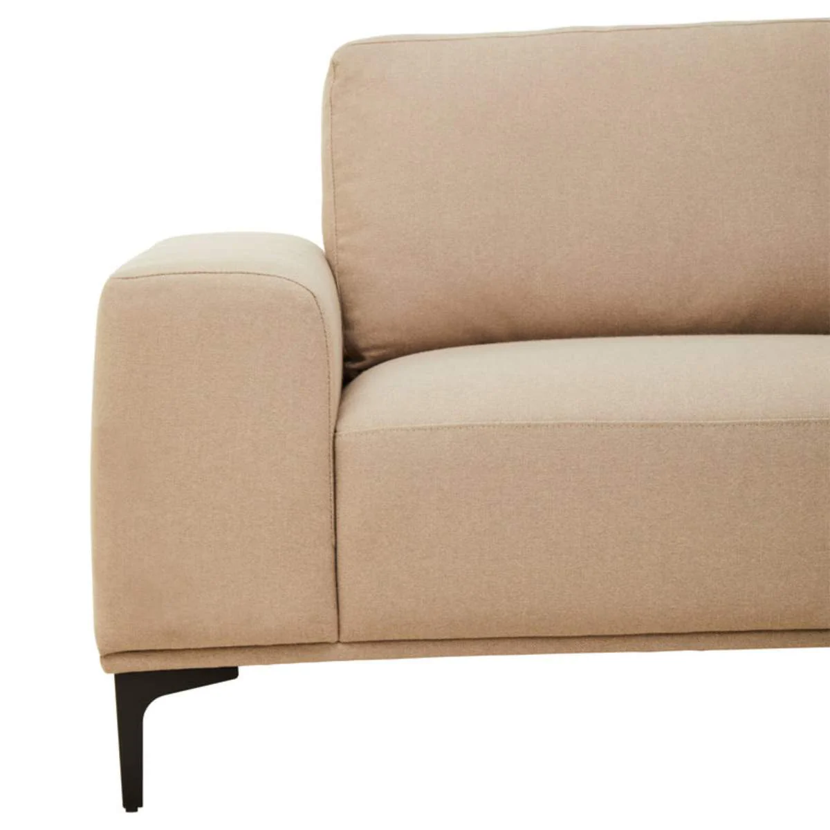 Beaumonde Home Toulon 3 Seat Natural Fabric Left Chaise Sofa - Image 15