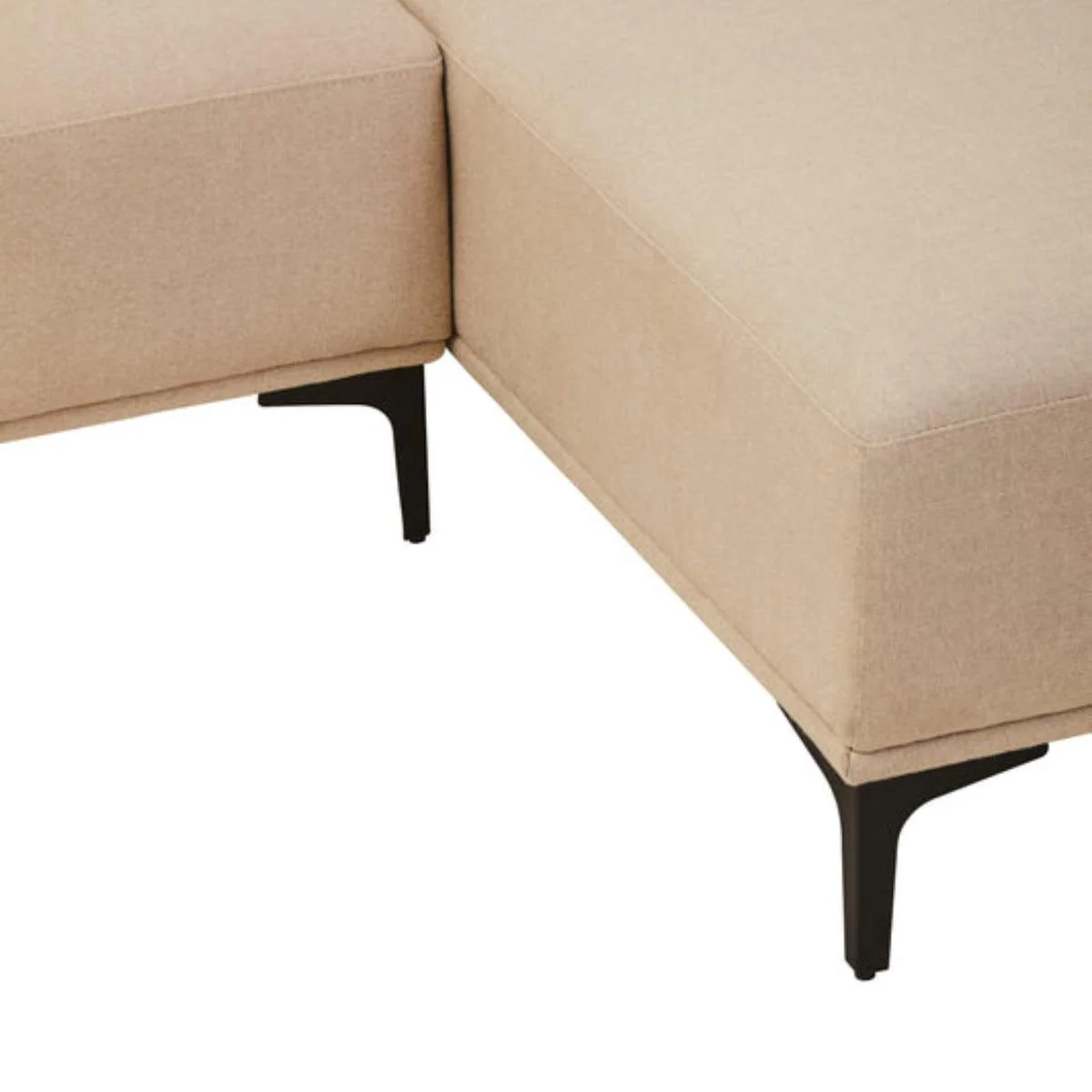 Beaumonde Home Toulon 3 Seat Natural Fabric Left Chaise Sofa - Image 16