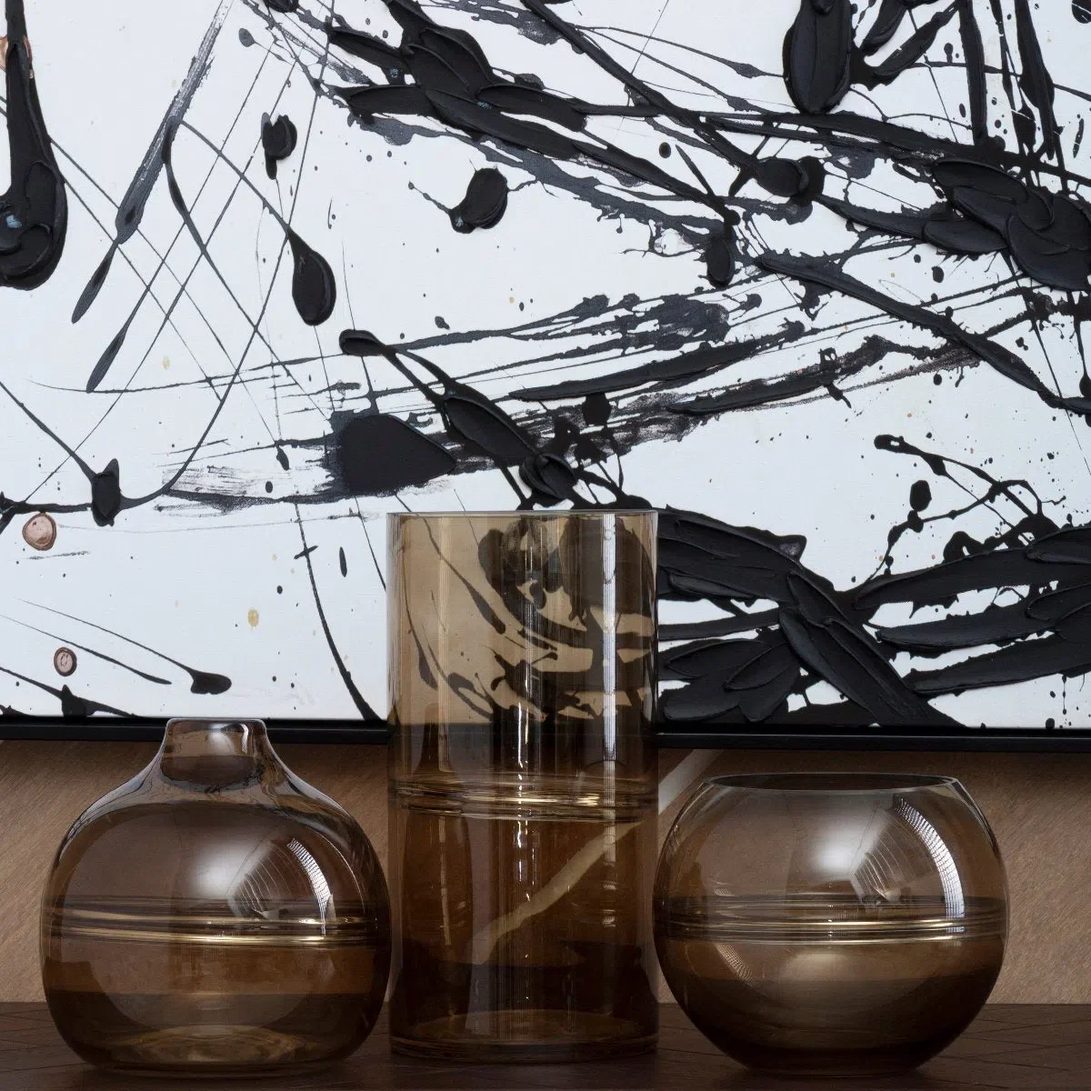 Beaumonde Home ‘Astratti Black And White’ Wall Art - Image 4