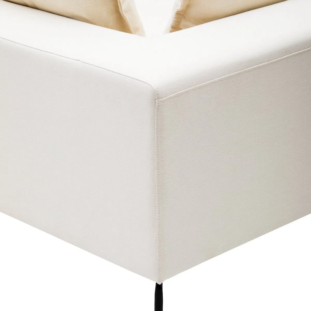 Beaumonde Home Ava 3 Seat Cream Sofa - Image 4