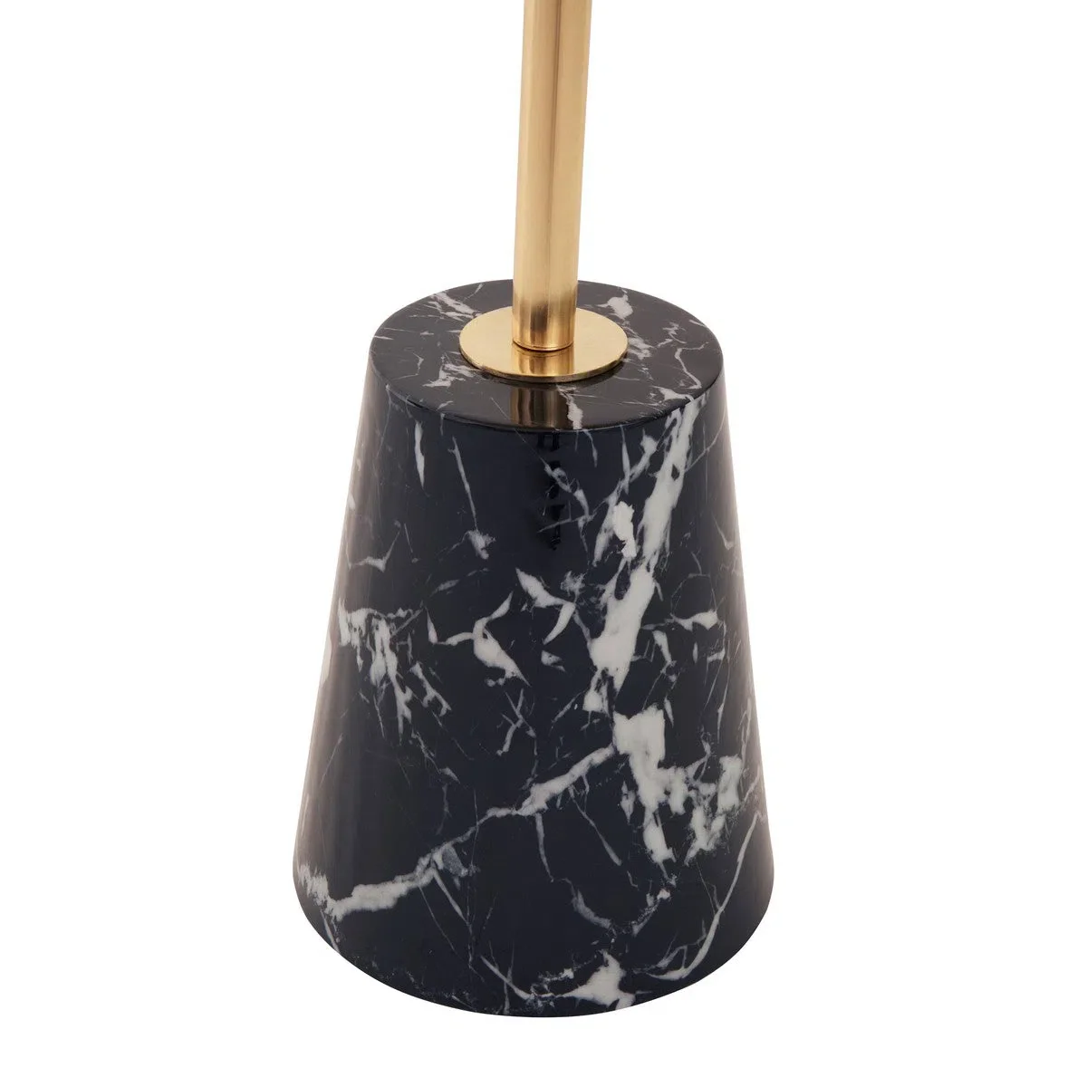 Beaumonde Home Avula Gold Top and Black Base Side Table - Image 4