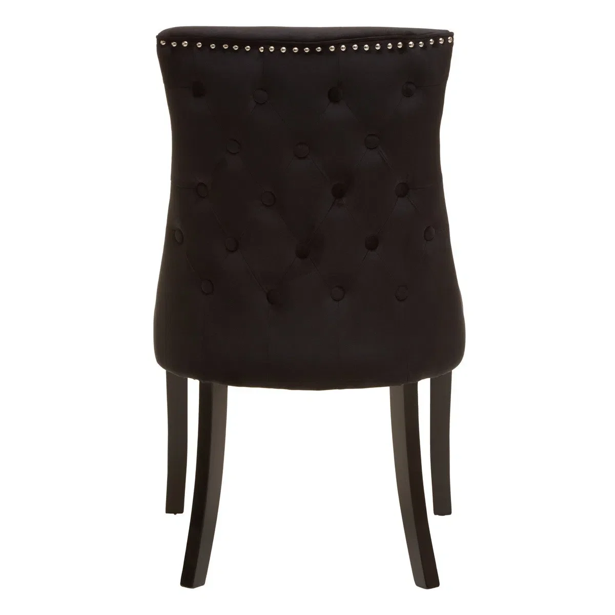 Beaumonde Home Bloomsbury Townhouse Black Velvet Dining Chair - Image 4