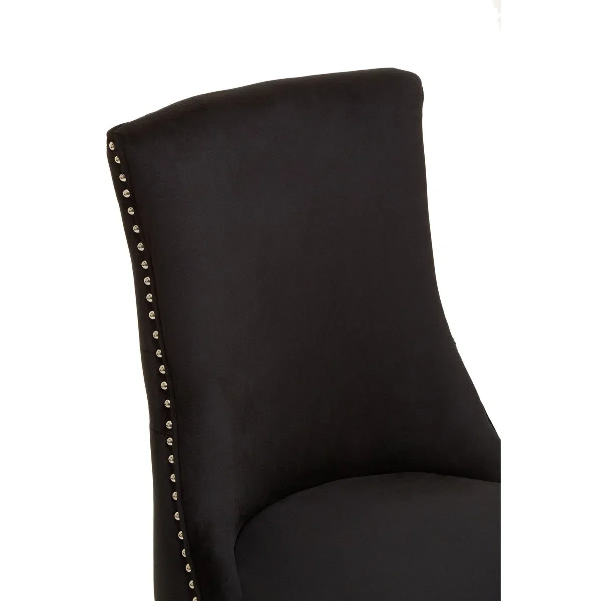 Beaumonde Home Bloomsbury Townhouse Black Velvet Dining Chair - Image 5