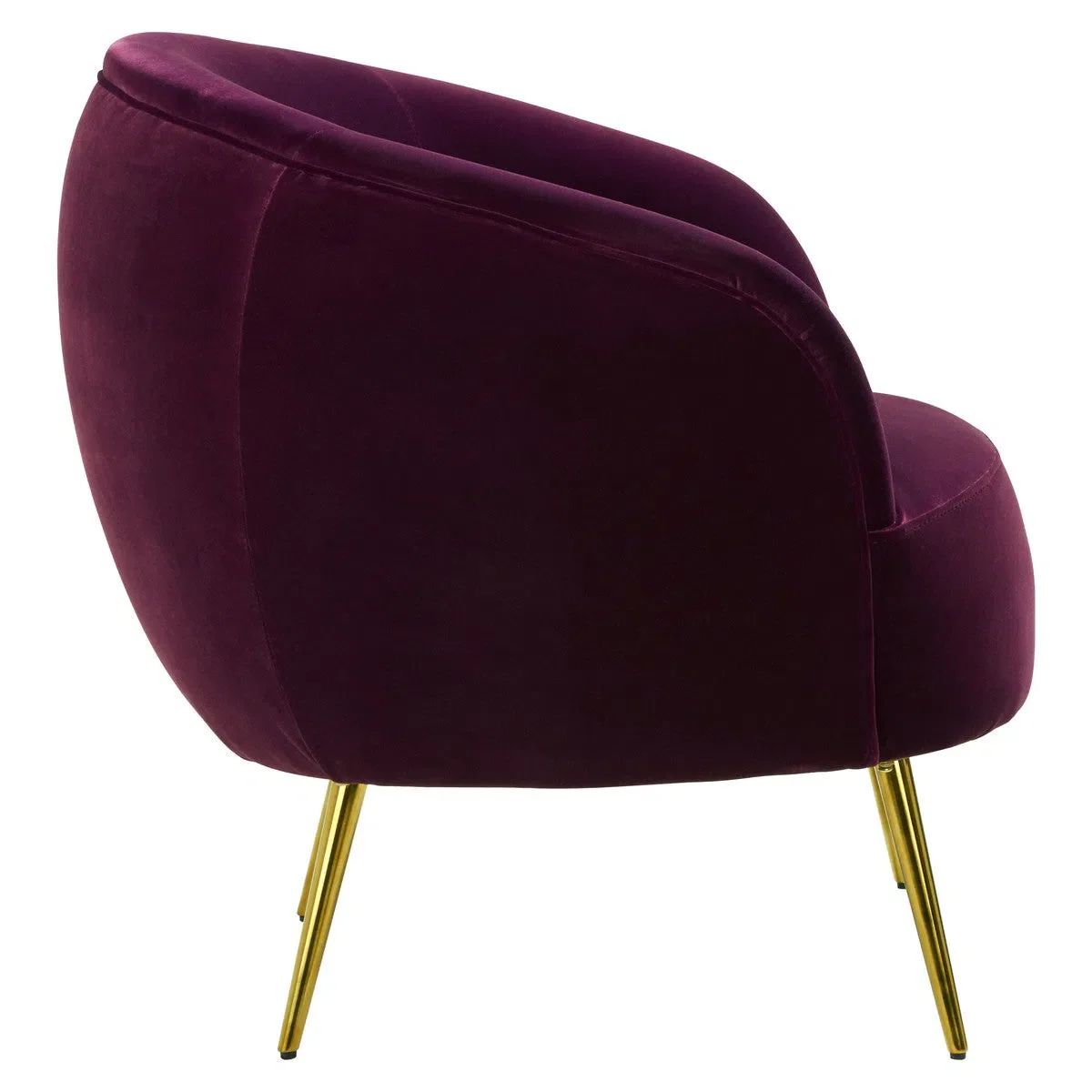 Beaumonde Home Brooklyn Purple Velvet Armchair - Image 4