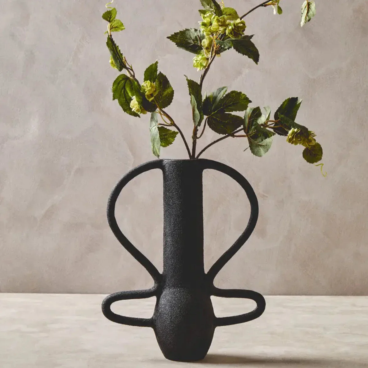 Beaumonde Home Derva Large Textured Black Vase - Image 2