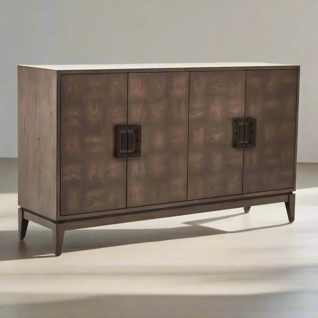 Beaumonde Home Diablo 4 Door Antique Grey Sideboard - Image 2