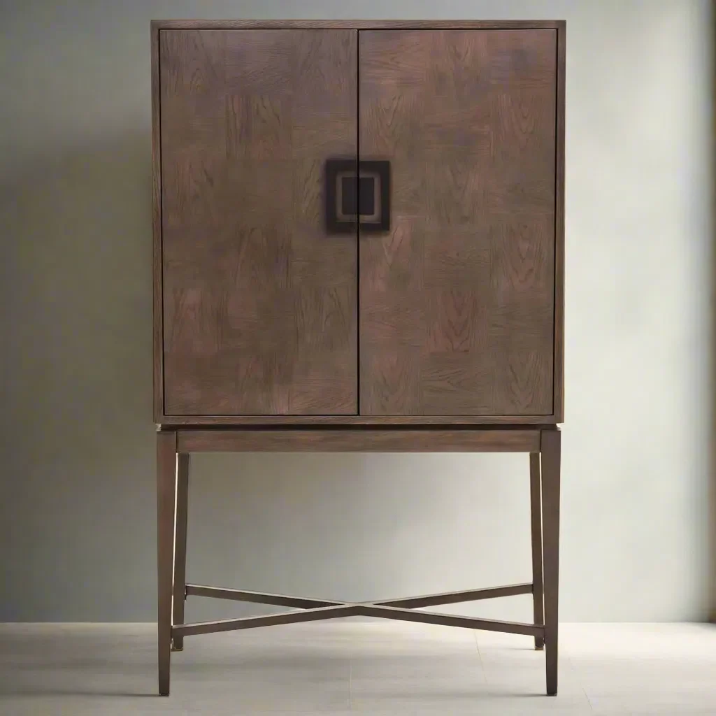 Beaumonde Home Diablo Antique Grey Cabinet - Image 2