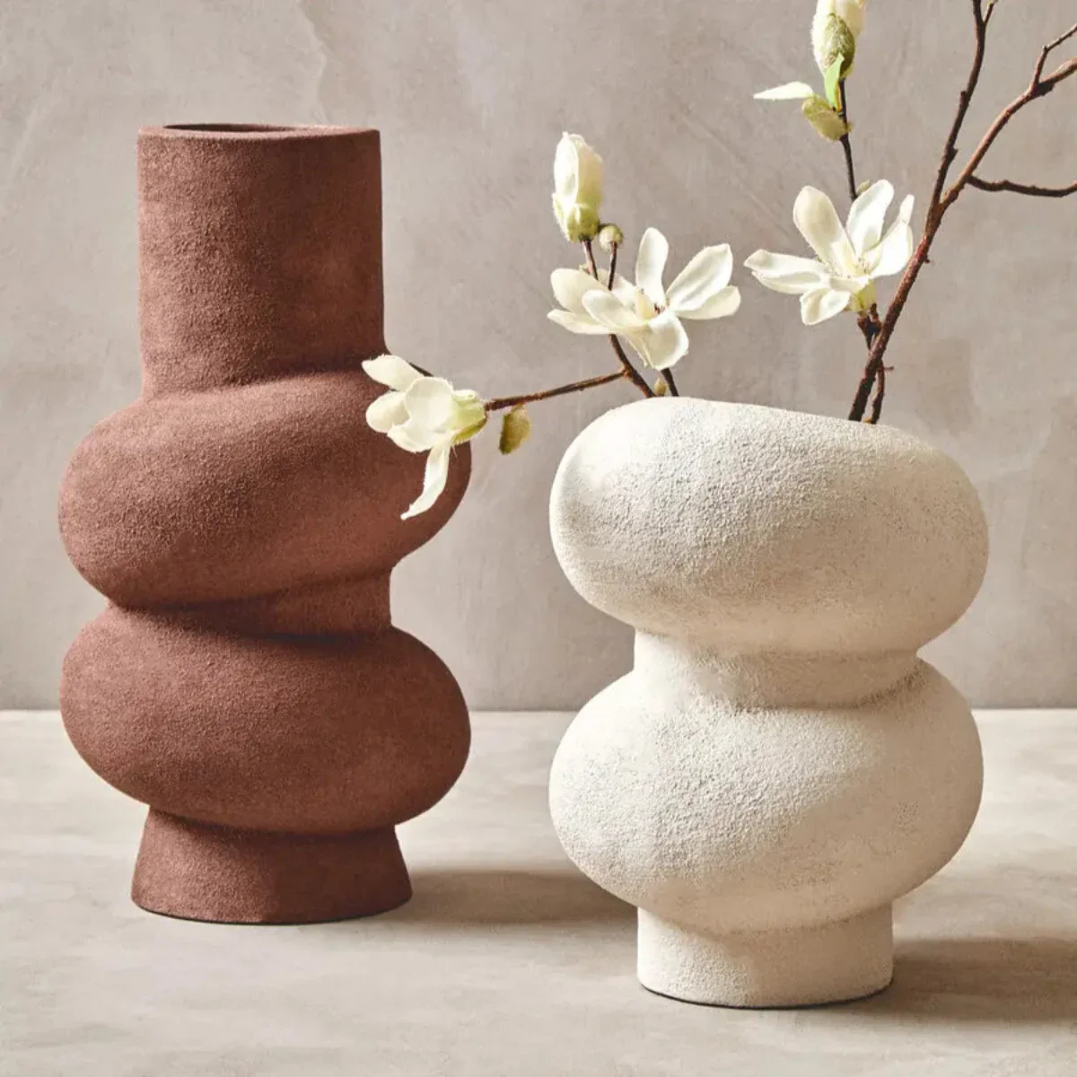 Beaumonde Home Dune Large Textured Red Bubble Vase - Image 3