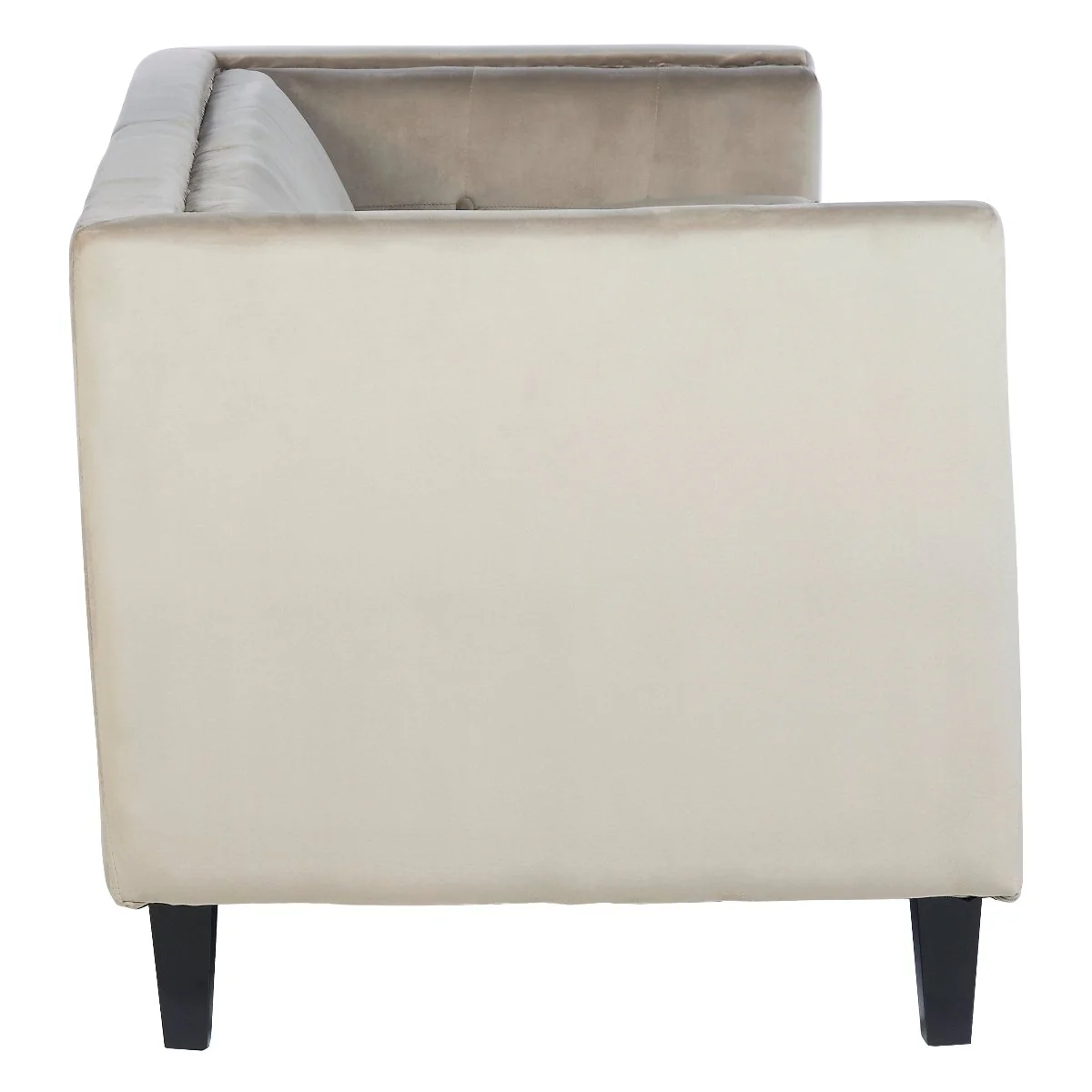Beaumonde Home Elisa 3 Seat Mocha Velvet Sofa - Image 4