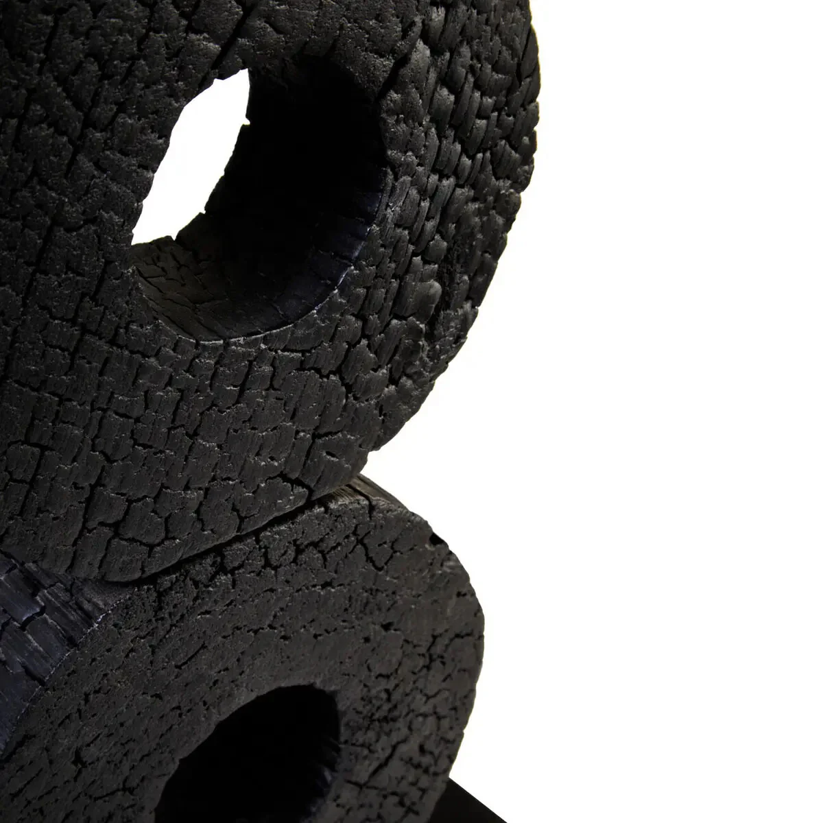 Beaumonde Home Fidel Large Charred Black Mango Wood Log Candle Holder - Image 12