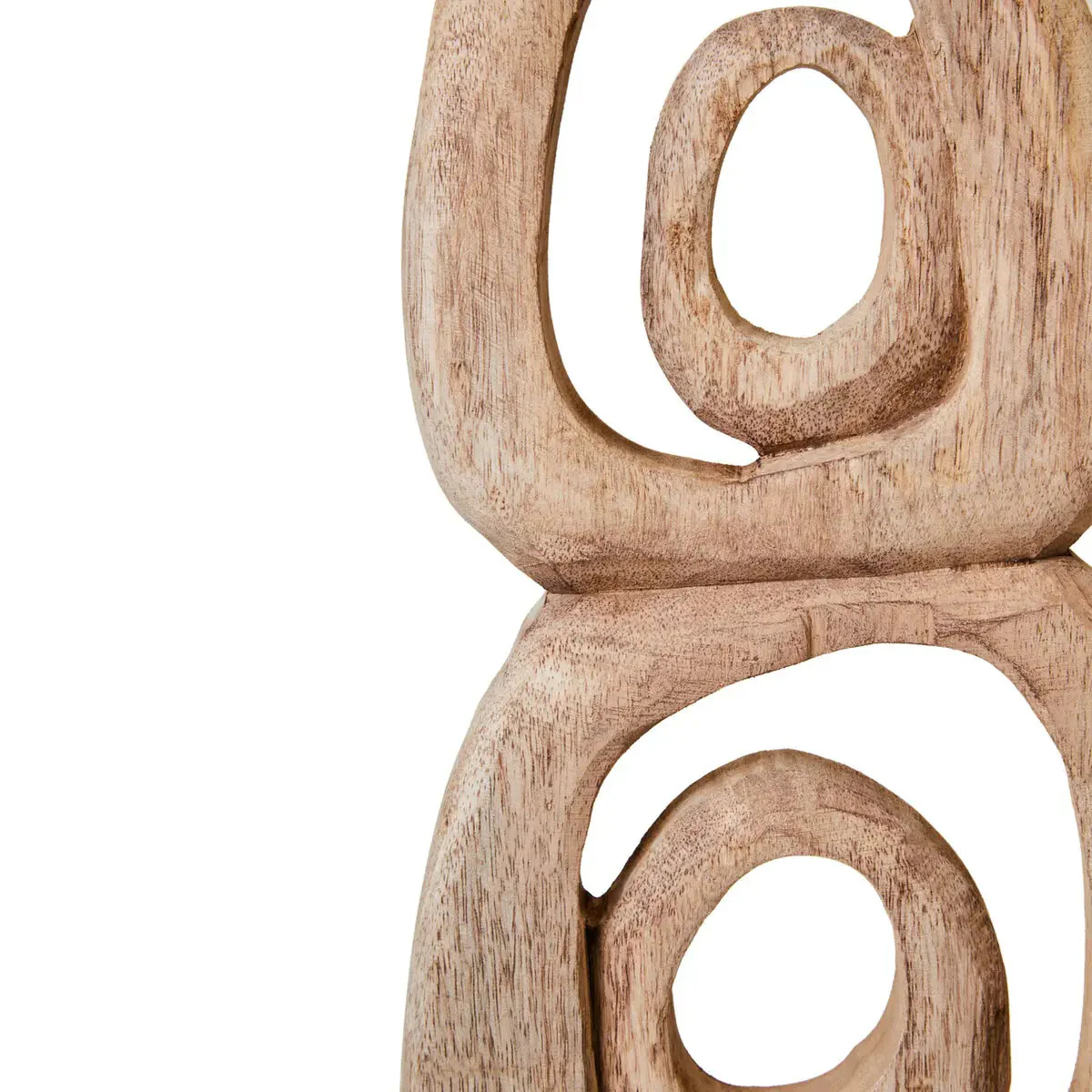 Beaumonde Home Fidel Natural Mango Wood Ring Sculpture - Image 7