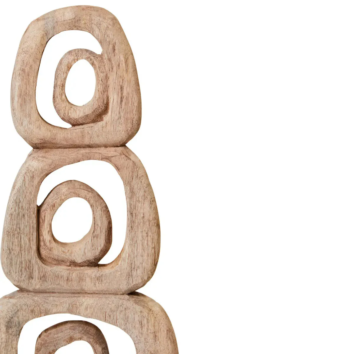 Beaumonde Home Fidel Natural Mango Wood Ring Sculpture - Image 9