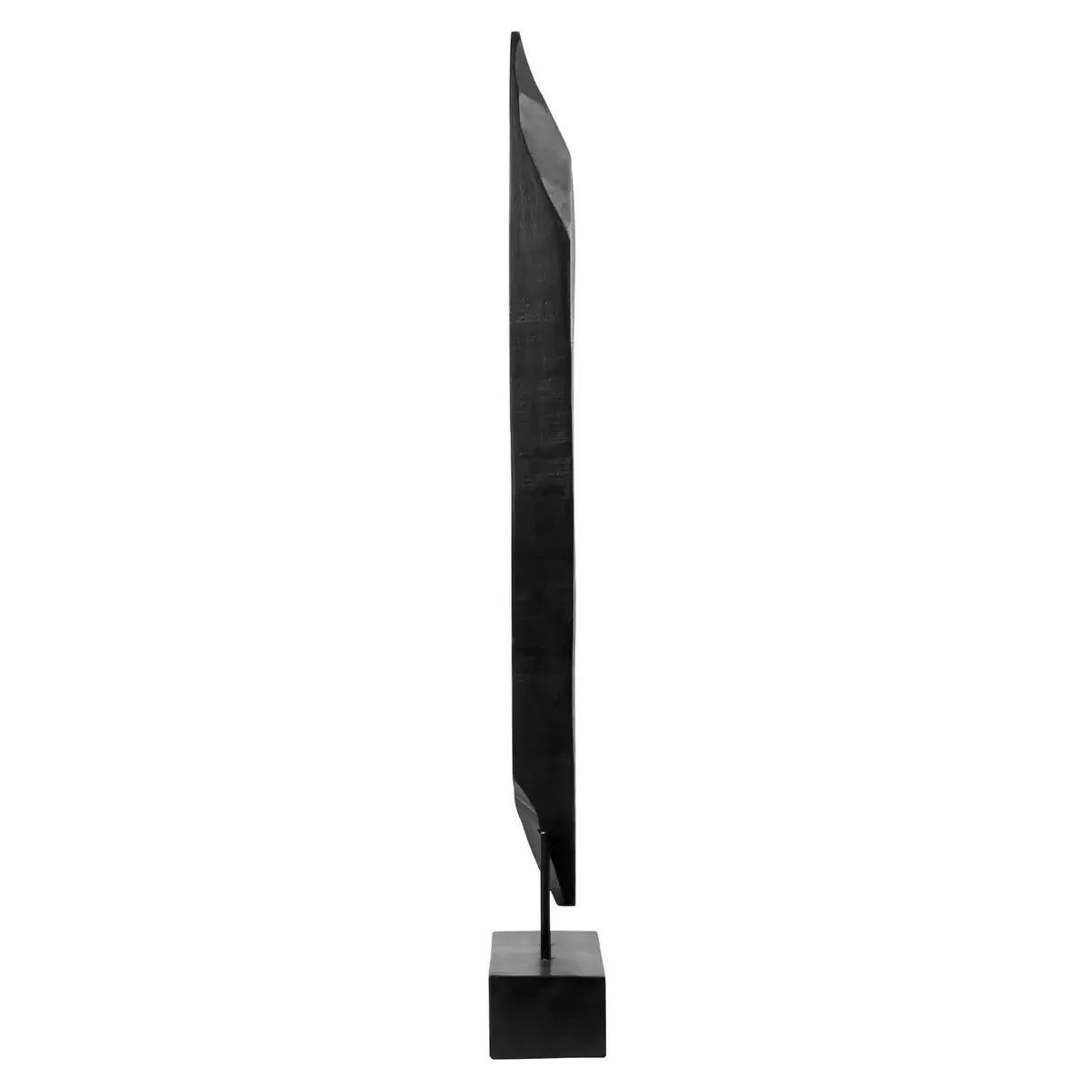 Beaumonde Home Fidel Rustic Black Vertical Mango Wood Slice Sculpture - Image 3