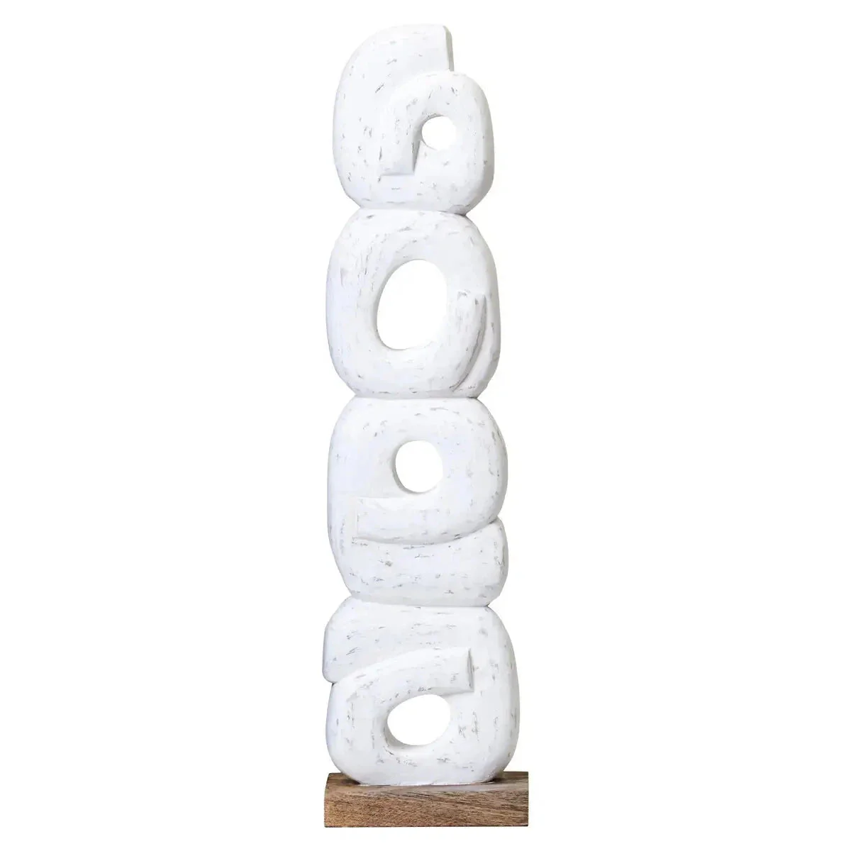 Beaumonde Home Faith White Ring Sculpture - Image 3