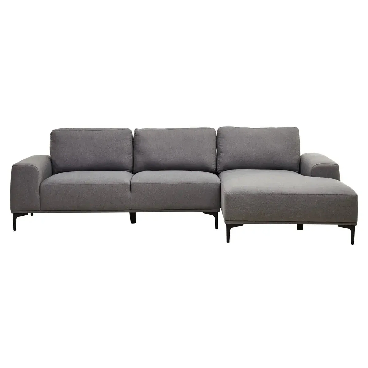 Beaumonde Home Faron 3 Seat Grey Left Chaise Sofa - Image 2