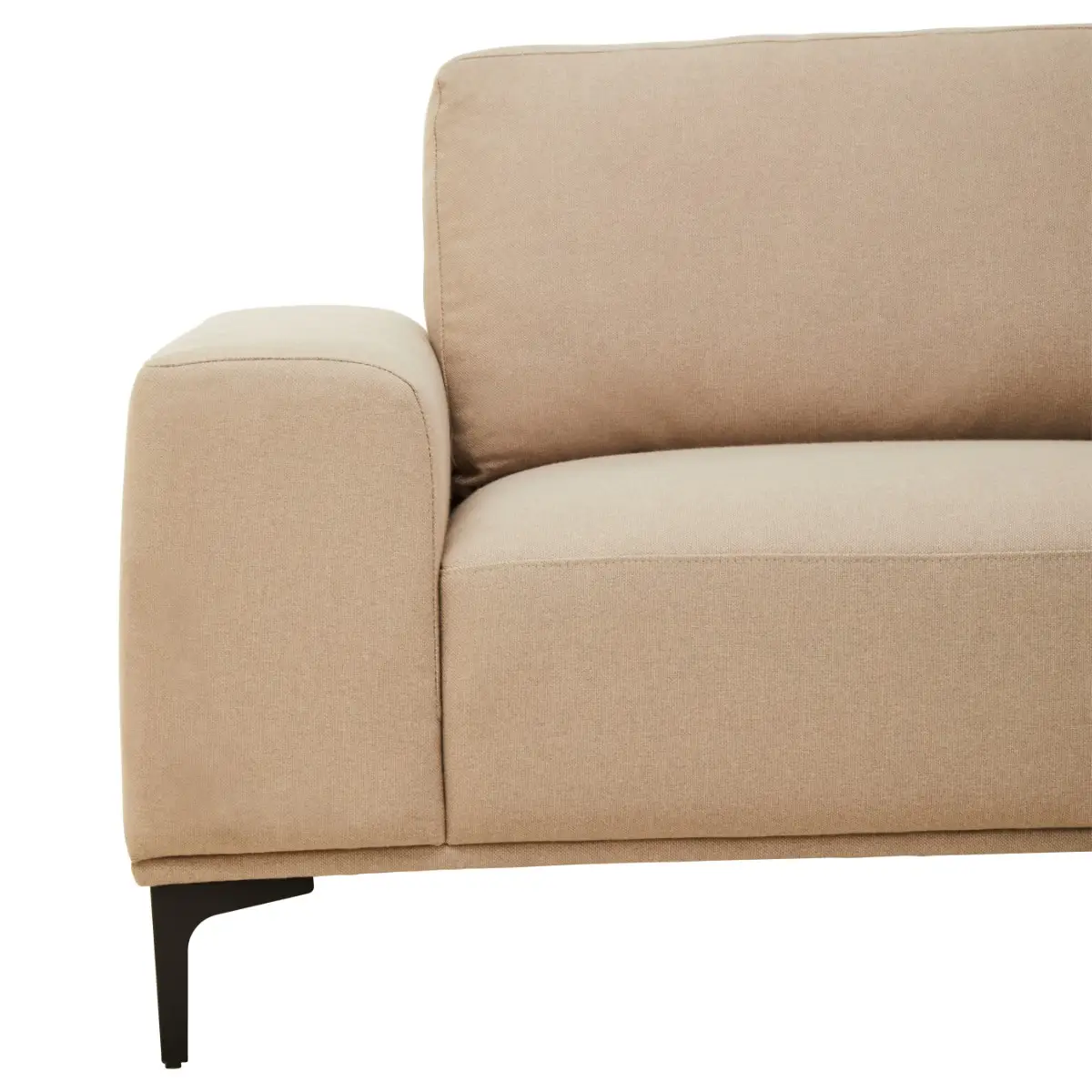 Beaumonde Home Faron 3 Seat Natural Left Chaise Sofa - Image 7