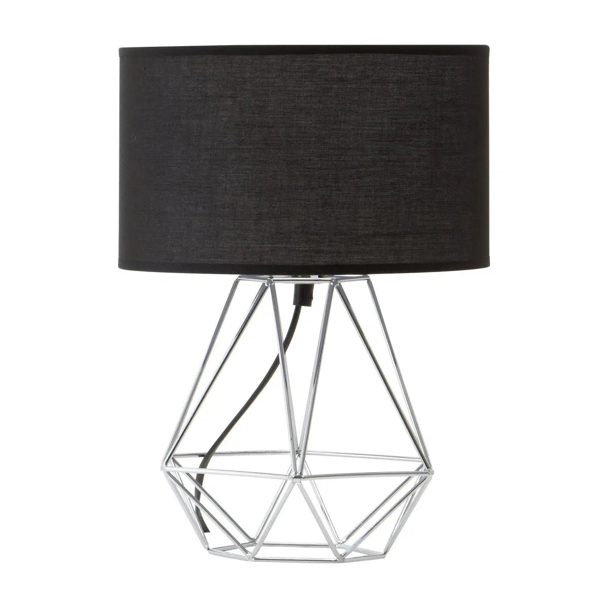 Beaumonde Home Geo Black And Chrome Finish Table Light - Image 3