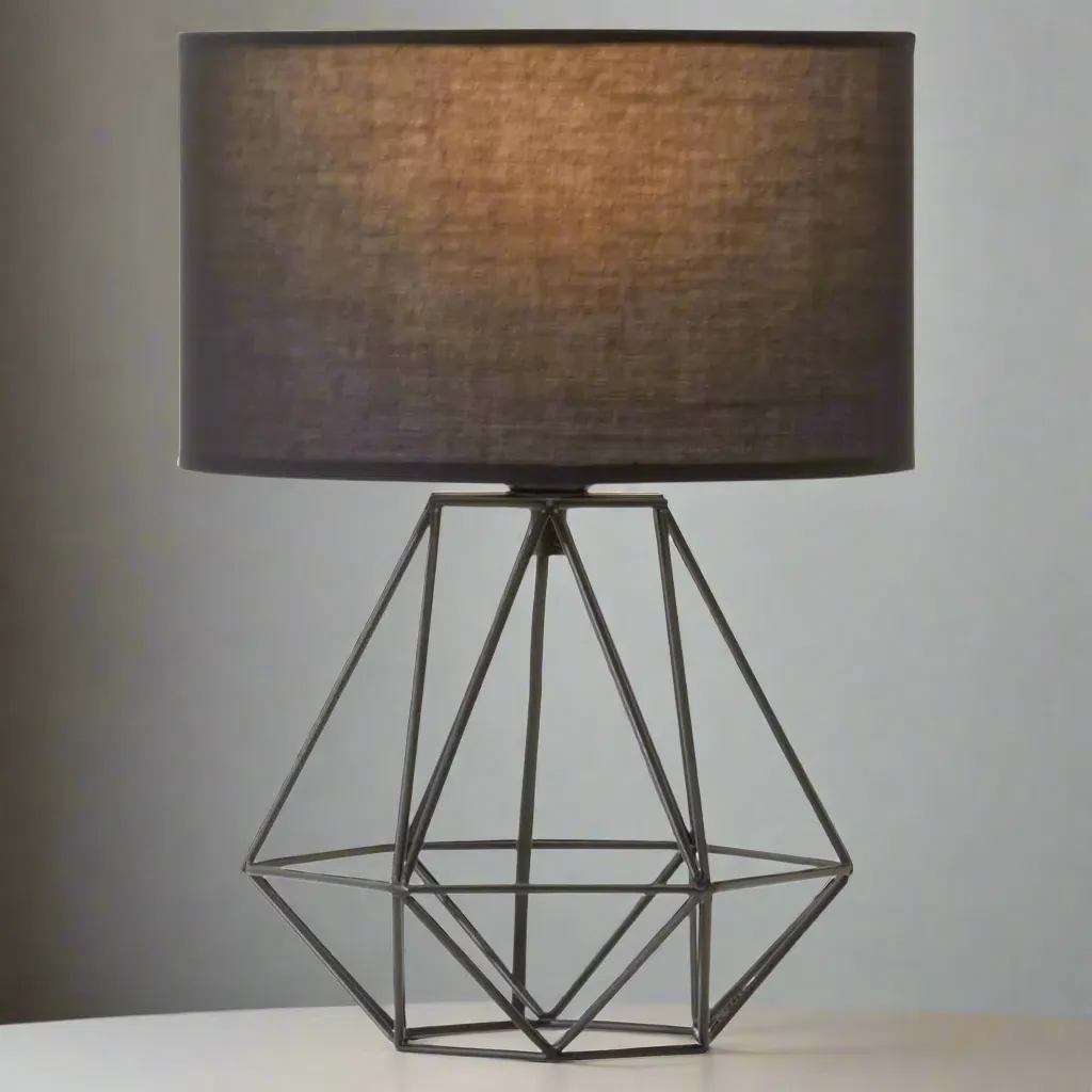 Beaumonde Home Geo Black Iron Table Light - Image 2