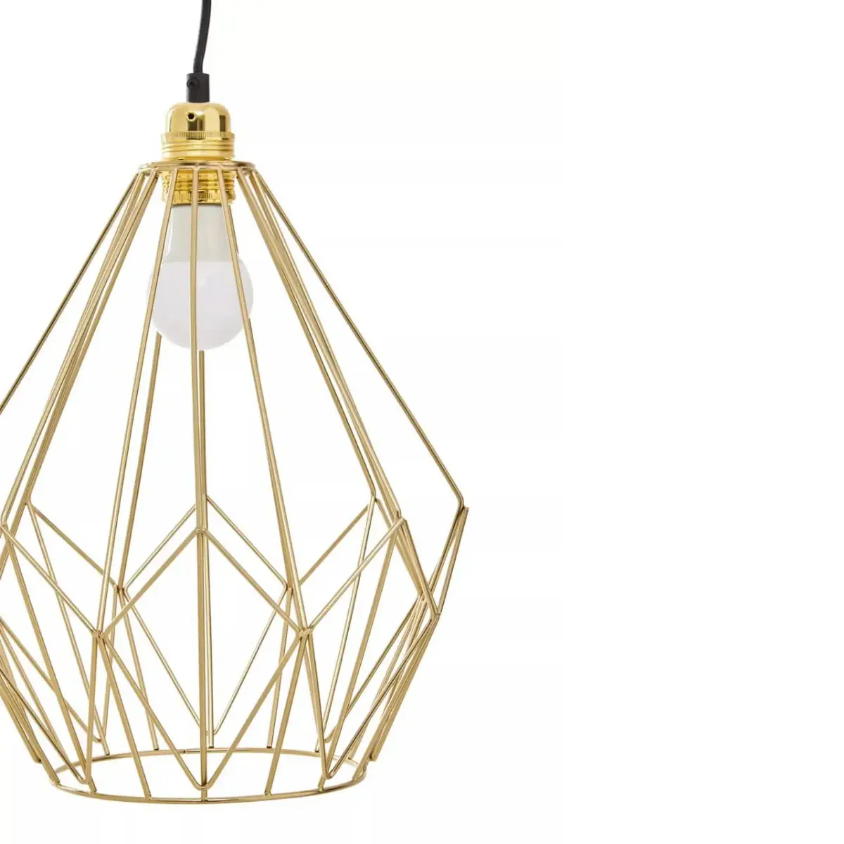 Beaumonde Home Wyra Champagne Gold Frame Pendant light - Image 3