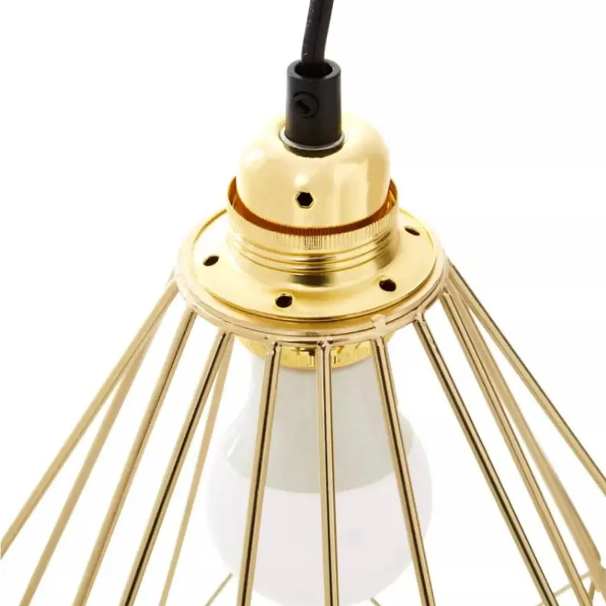 Beaumonde Home Wyra Champagne Gold Frame Pendant light - Image 5