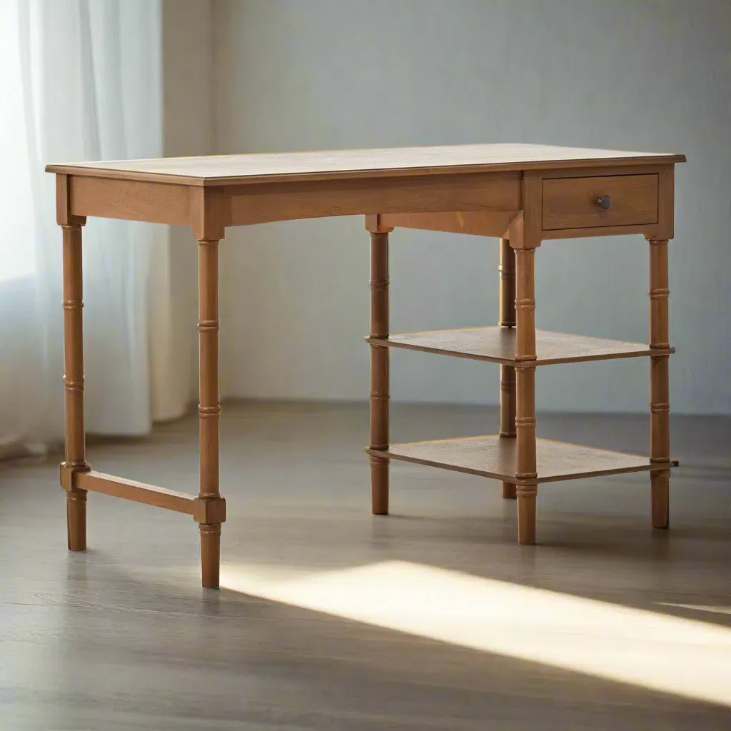Beaumonde Home Hermitage Natural Wood Desk - Image 2
