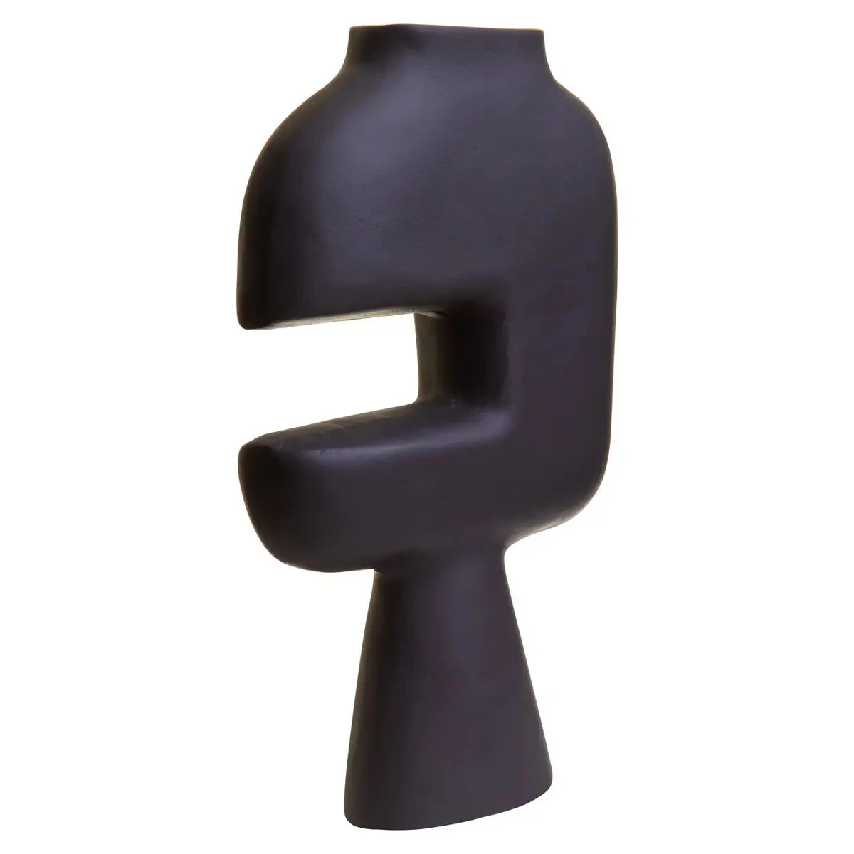 Beaumonde Home Hapax Abstract Large Black Vase