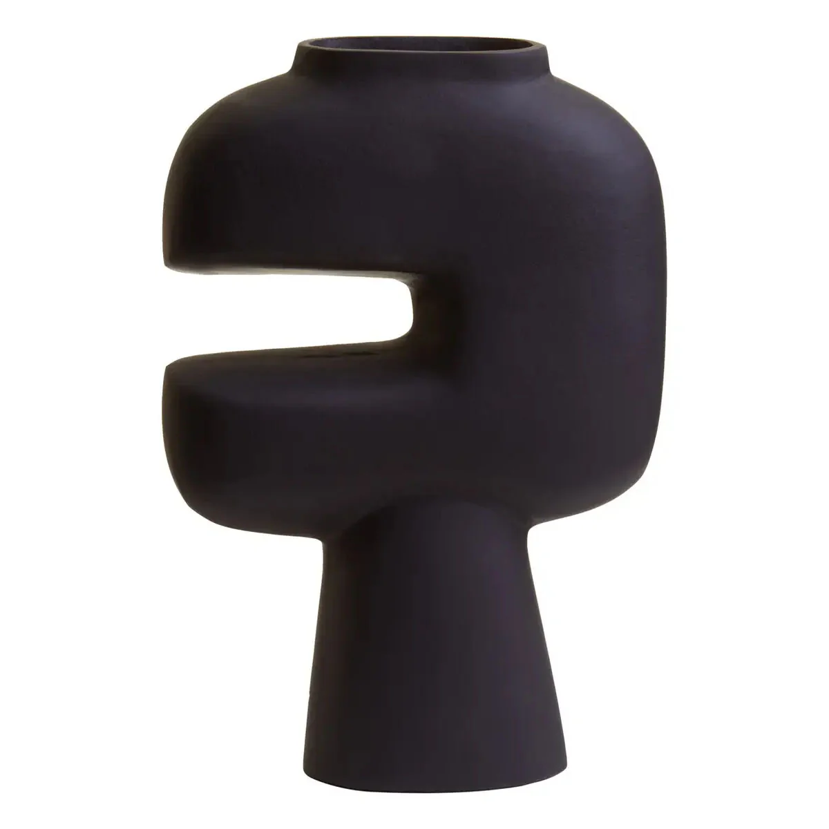 Beaumonde Home Hapax Abstract Small Black Vase - Image 2