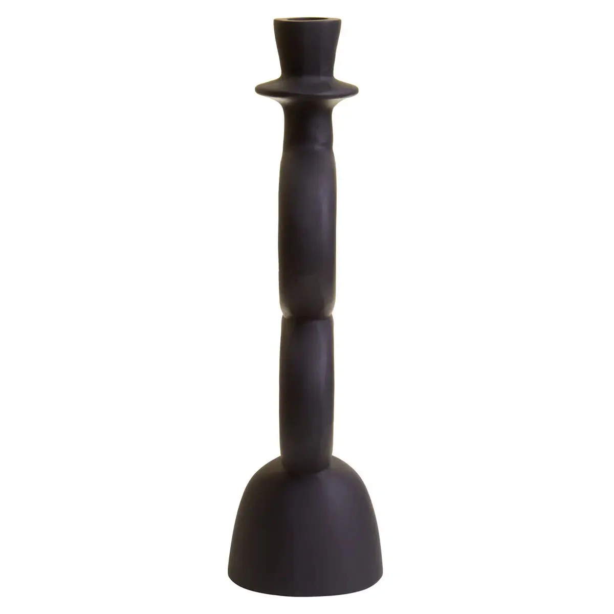 Beaumonde Home Hapax Large Black Candle Holder - Image 4