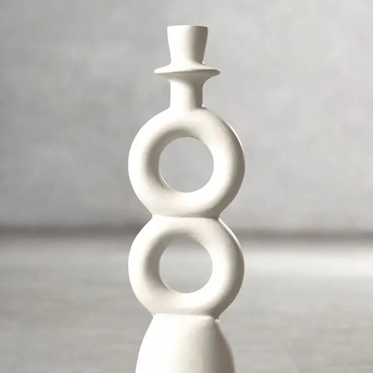 Beaumonde Home Hapax Large Cream Candle Holder - Image 7