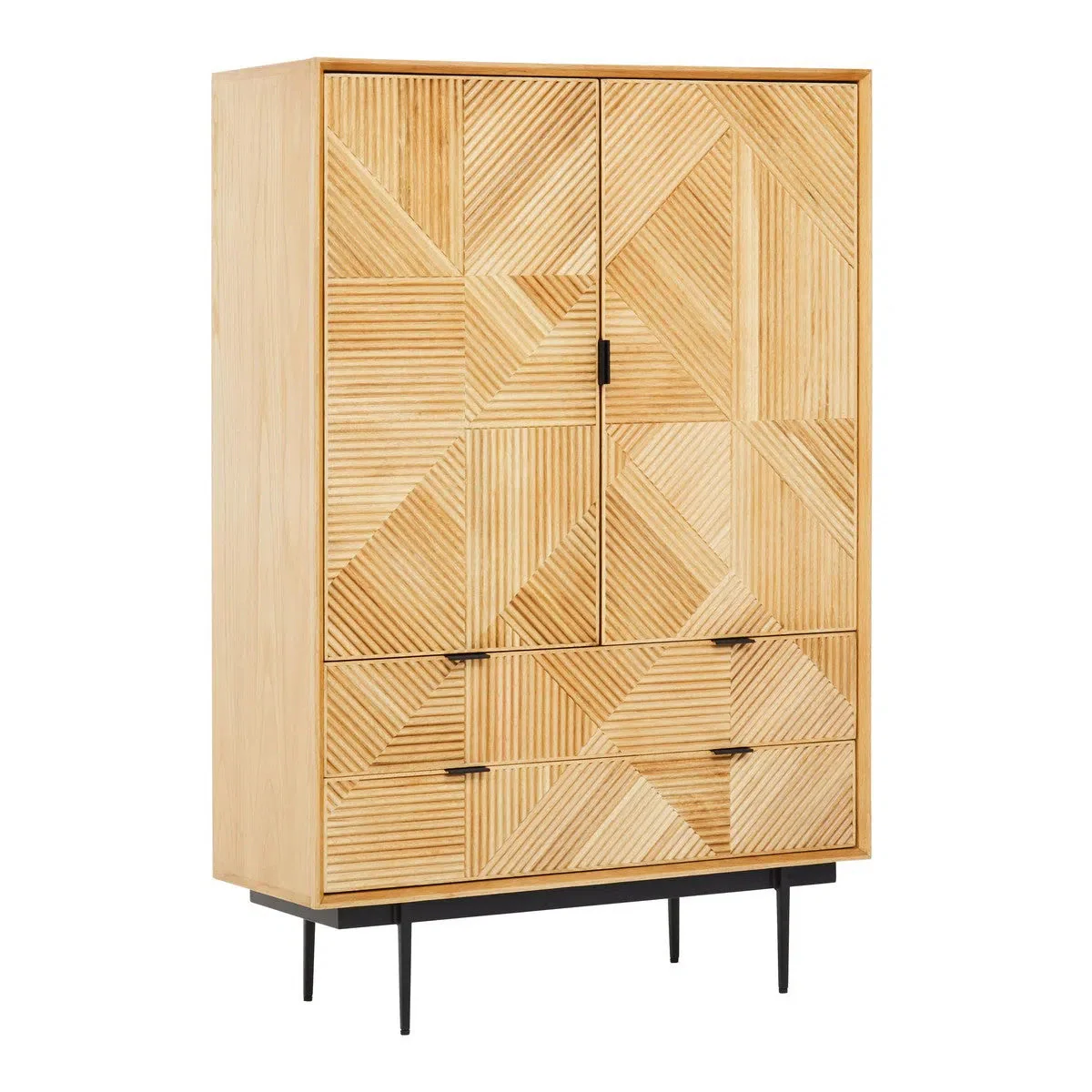 Beaumonde Home Jaikara Natural Wooden Cabinet