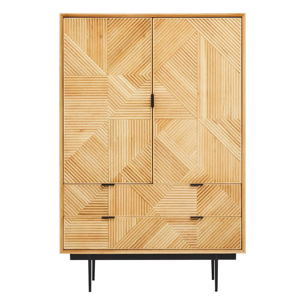 Beaumonde Home Jaikara Natural Wooden Cabinet - Image 3