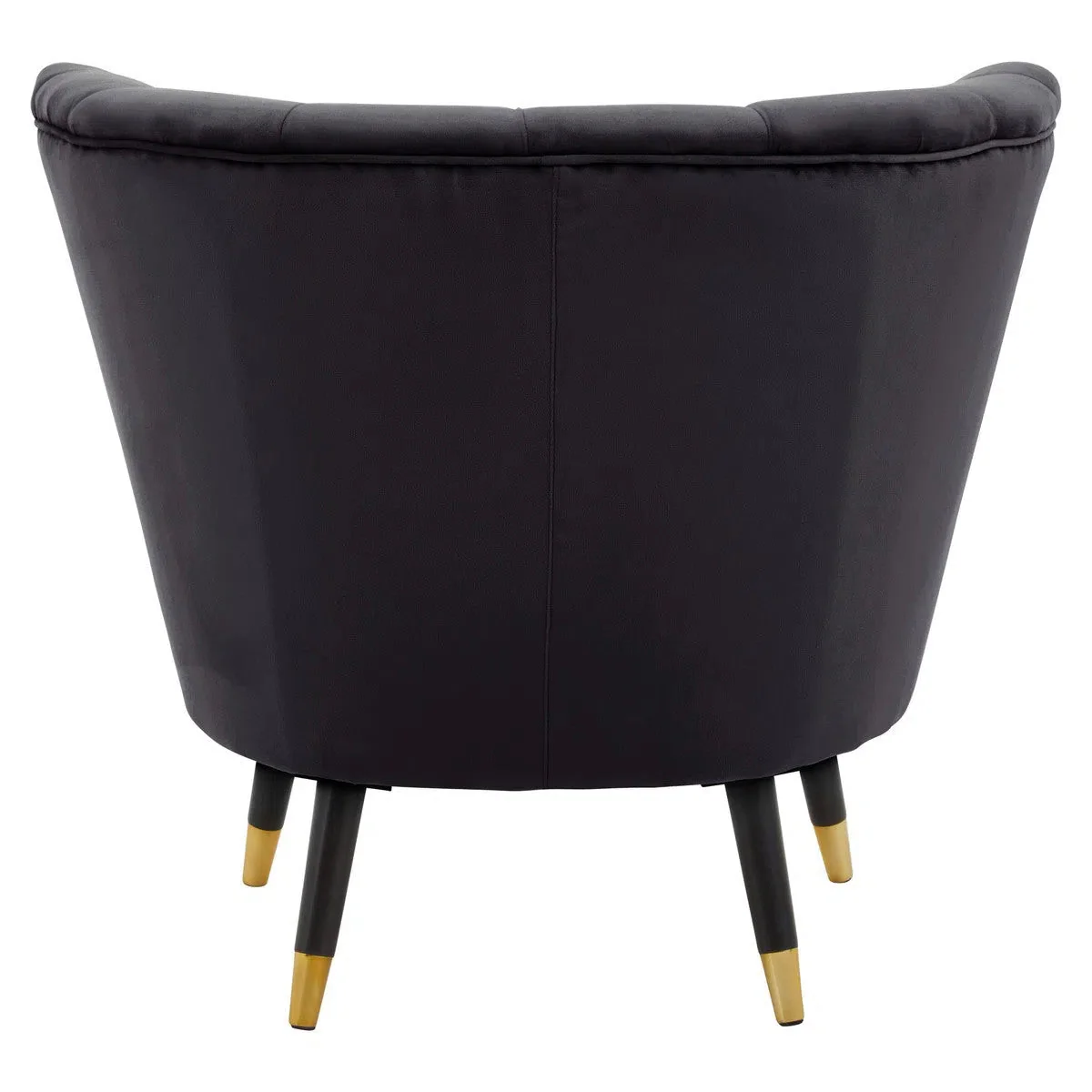Beaumonde Home Lorenzo Black Velvet Chair - Image 5