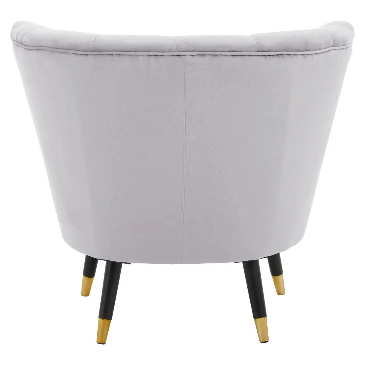 Beaumonde Home Lorenzo Grey Velvet Chair - Image 5