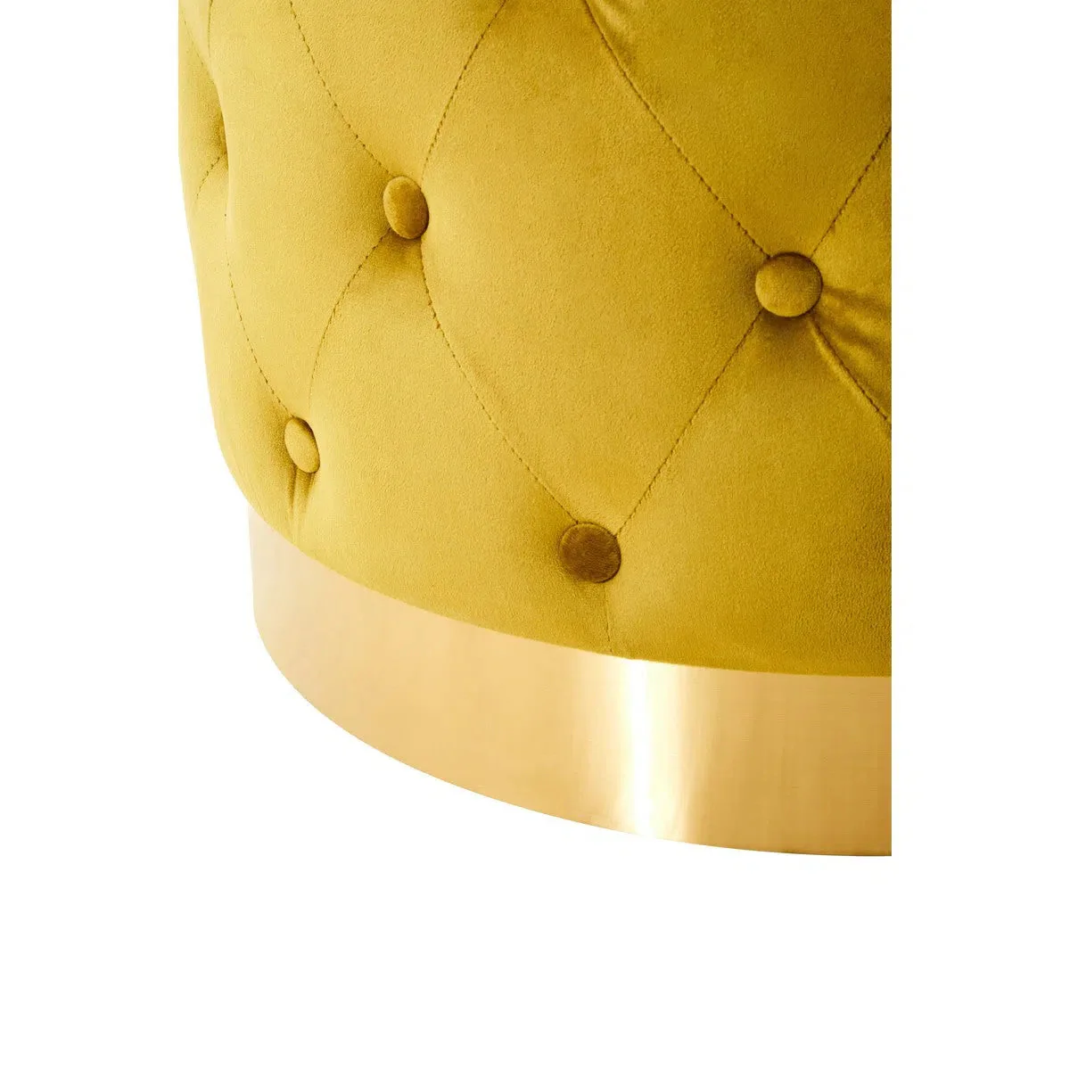 Beaumonde Home Lorenzo Pistachio Velvet Stool - Image 5