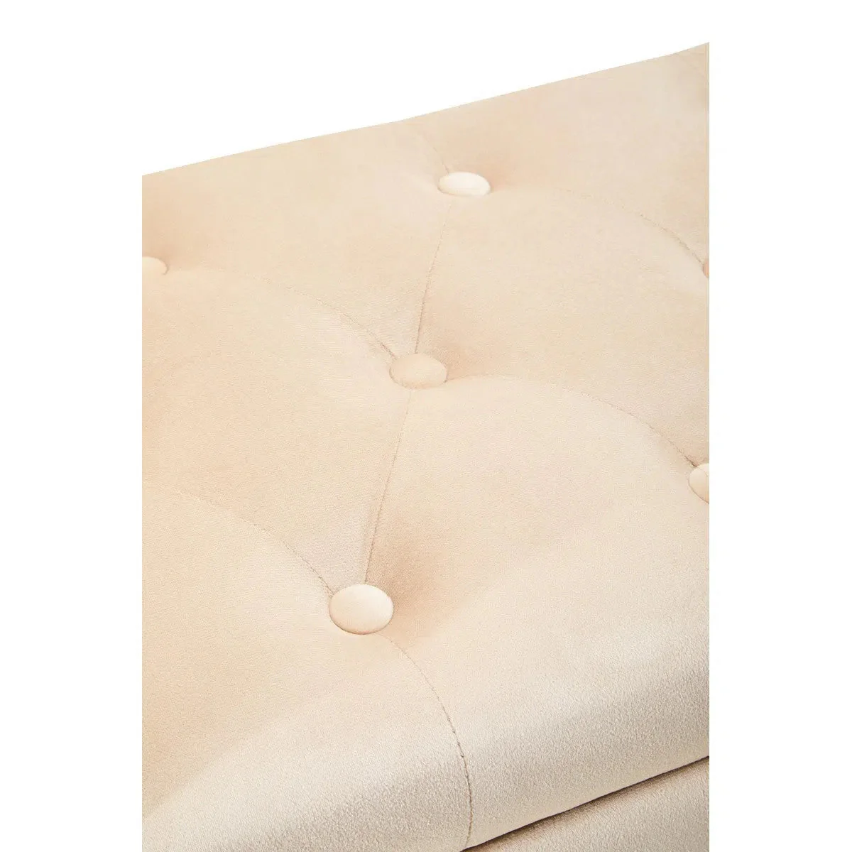 Beaumonde Home Lorenzo Stone Velvet Storage Bench - Image 8