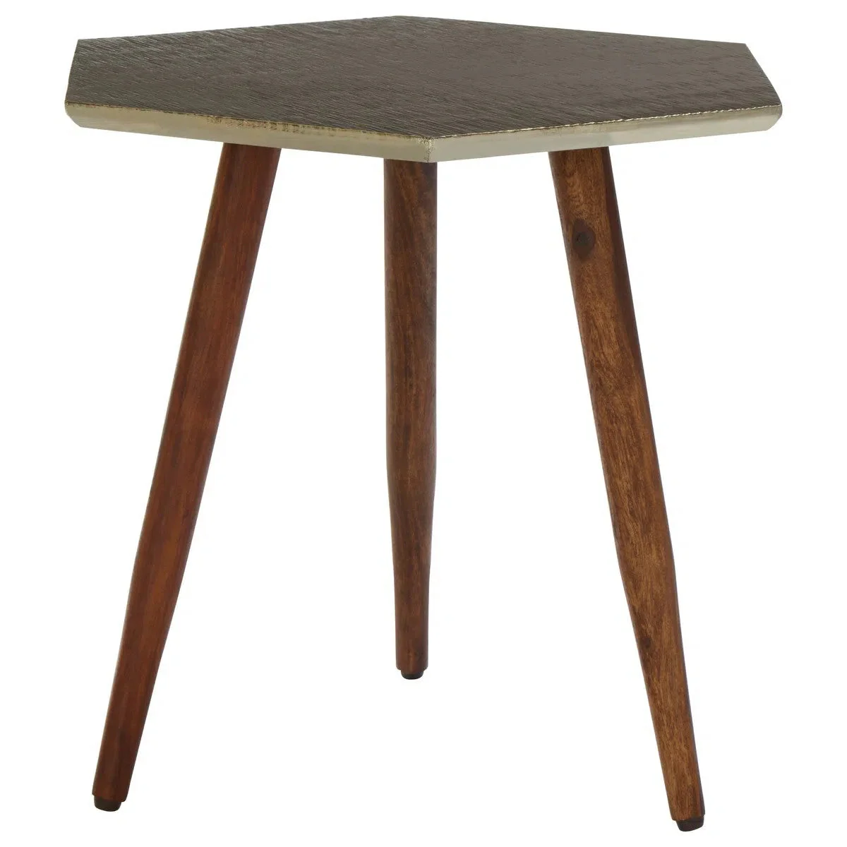 Beaumonde Home Maverick Hexagonal Wooden Side Table