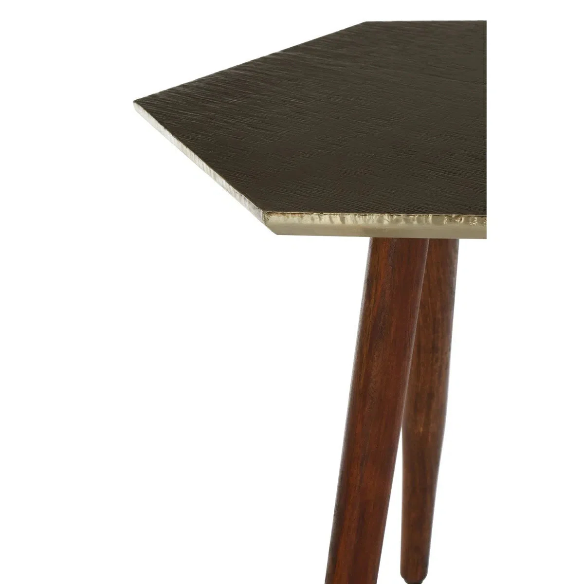 Beaumonde Home Maverick Hexagonal Wooden Side Table - Image 5