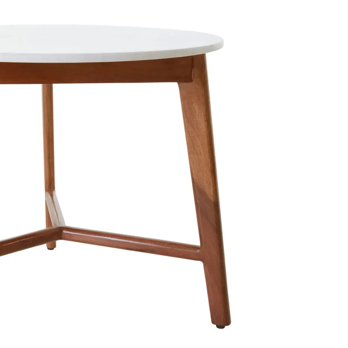 Beaumonde Home Myan White Marble Round Side Table - Image 4