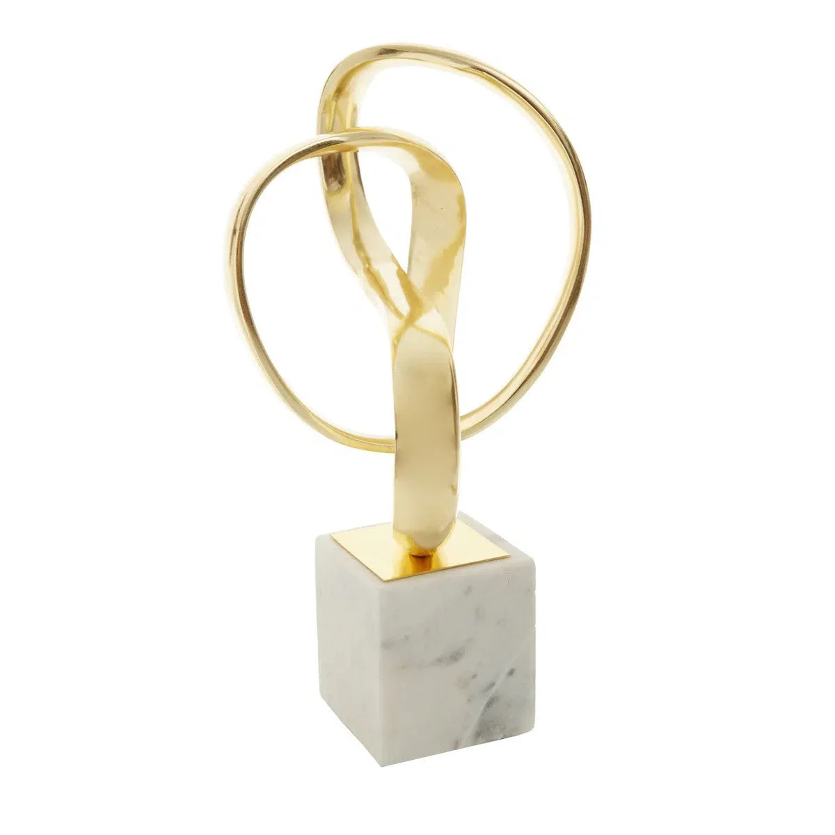 Beaumonde Home Mirano Gold Finish Knot Sculpture